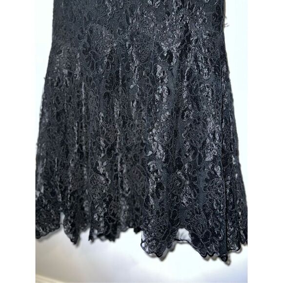 Women’s Gothic Victorian Textured Floral Maxi Mermaid Skirt - Picture 3 of 6